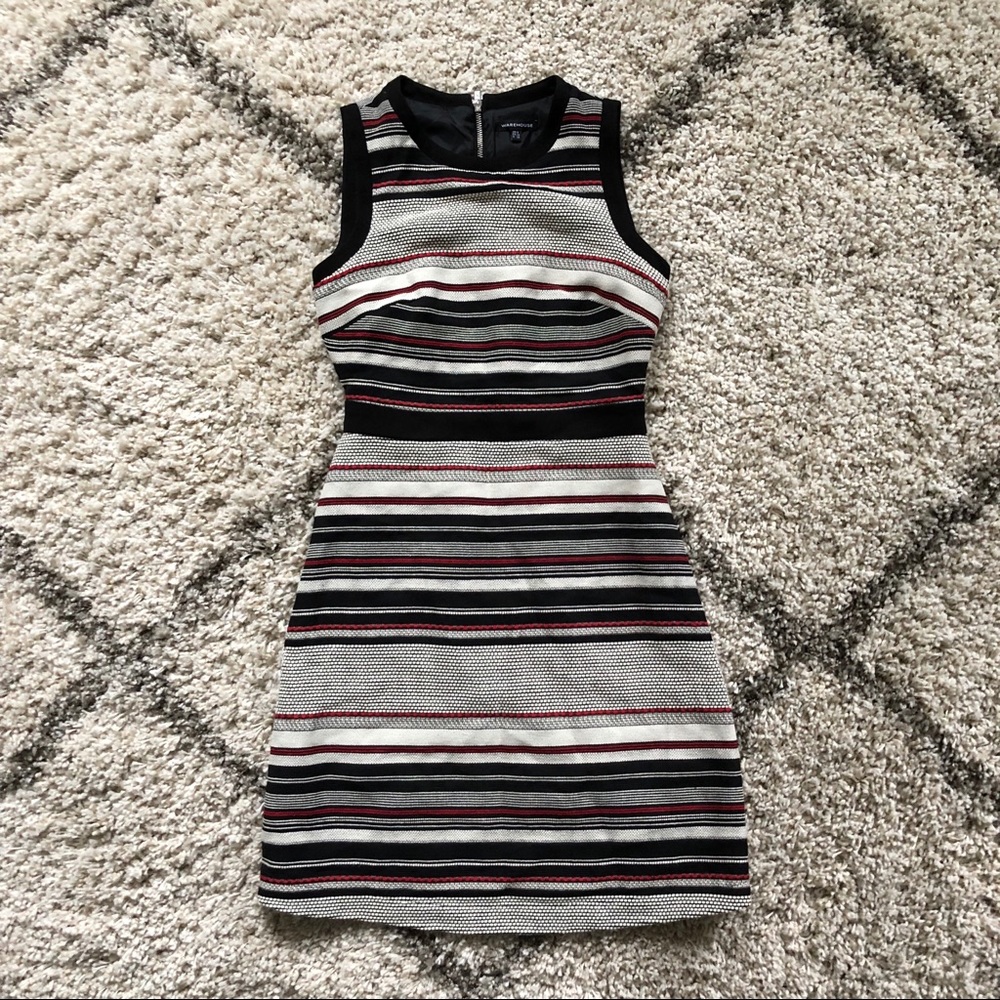 Horizontal Striped Work Dress